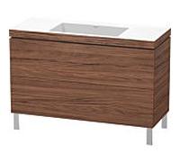 Duravit L-Cube Meuble avec vasque Vero Air, 2 tiroirs, LC6939N2121,