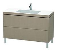 L-Cube Duravit vasque LC6939O7575 120 x 48 cm, trou pour robinet match2, lin, 2 2000