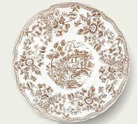L.DEC.ANGLAIS Taupe plate plate 33 cm