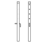 L’extension pour Eiermann en acier, 720 / 750 5 alésage chaque fois 35 mm - RL E2 720 750 edelstahl