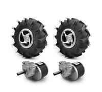 L-faster Kit de Roues à Double entraînement pour matériel agricole, horticulteur, Chariot à Main, Pneu 25,4 cm, 24 V 500 W, (Agricultural kit E, Max Speed 6kph)