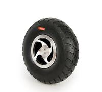 L-faster Roue Solide de 10 Pouces 4.10/3.50-4 Pneu airless Trou d’Arbre Trou de 17 mm moyeu à Fente de e 6 mm pour kit de Moteur de Chariot de Chariot