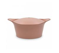 L´incroyable Cocotte Cookut Revêtement céramique Rose Guimauve - Sans Bouton Ni Manique 24 cm