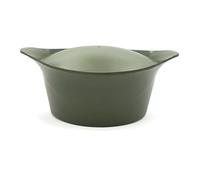 L´incroyable Cocotte Cookut Revêtement céramique Vert Fougère - Sans Bouton Ni Manique 20 cm