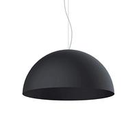 L+, Lustre suspendu, en métal, forme demi-sphère, diamètre 60cm, 1x E27, couleur gris anthracite RAL 7016 (gris anthracite, 60 cm)