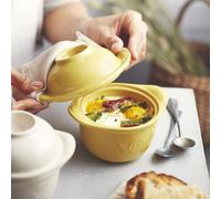 L´OEUF Cocotte coquetier en céramique EMILE HENRY Jaune provence SC