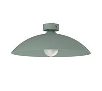 L+ Plafonnier d'LED, modèle à dôme en métal - Diamètre 40cm - Douille : E27 (ampoule non fournie) - Made in Italy - Design moderne pour la cuisine et le salon (Vert Iceberg)