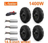 L-plus chaud 4X4 4WD adultes désert plage électrique ATV chariot véhicule Scooter 1400W moteur de moyeu sans brosse 14.5 pouces roues Kit 14.5 ESC big kit