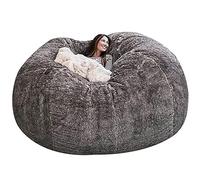 L Pouf poire classique en fausse fourrure, intérieur/extérieur, pour salon, balcon, jardin, chaise douce et table (non fil)
