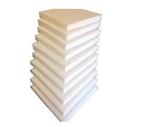 L22G 12 Galettes de Chaise Carrées en Mousse A Recouvrir 40 x 40 x 5 cm Épaisse Mousse de Rembourrage Tapissier Ameublement