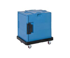 L2G - Conteneur Isotherme GN1/1 avec Roulettes - Double Paroi Anti-Choc, Maintien Température Optimale, 12 Niveaux d'Organisation, Facile à Transporter