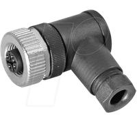 L2W 200200-02 - Connecteur M12 codé A, connecteur femelle, coudé, pour 24 V c.c.