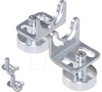 L2W 210200-24 - Support de luminaire pour TUBELED 25, aimant, équerre de montage