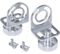 L2W 210200-26 - Support de luminaire pour TUBELED 25, aimant, équerre de montage