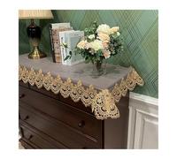 L6NqIAG Napperon Dentelle Nappe de Table rectangulaire en Dentelle brodée, Couverture for Meuble TV, Tissu à Longue Bande, Housse Anti-poussière(Color13,74X210cm)