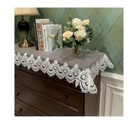L6NqIAG Napperon Dentelle Nappe de Table rectangulaire en Dentelle brodée, Couverture for Meuble TV, Tissu à Longue Bande, Housse Anti-poussière(Color14,60X270cm)