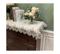 L6NqIAG Napperon Dentelle Nappe de Table rectangulaire en Dentelle brodée, Couverture for Meuble TV, Tissu à Longue Bande, Housse Anti-poussière(Color4,74X270cm)