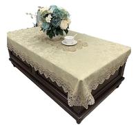 L6NqIAG Napperon Dentelle Nappe rectangulaire brodée en Dentelle, Couverture de Table à Fleurs, élégante, ajourée, Serviettes, décoration Manger(Color3,140X200cm)