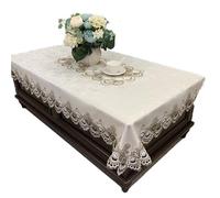 L6NqIAG Napperon Dentelle Nappe rectangulaire brodée en Dentelle, Couverture de Table à Fleurs, élégante, ajourée, Serviettes, décoration Manger(Color2,180X270cm)