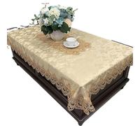 L6NqIAG Napperon Dentelle Nappe rectangulaire brodée en Dentelle, Couverture de Table à Fleurs, élégante, ajourée, Serviettes, décoration Manger(Color4,150X150cm)