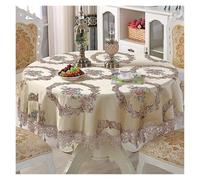 L6NqIAG Napperon Dentelle Nappe Ronde/carrée avec Couverture de Table brodée par Gland for la décoration Mariage Nappe Ronde(Type12,130x130cm Square)