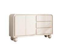 L8p2B5s7 Armoire de Rangement Armoire de Rangement avec Portes et tiroirs, Armoire d'appoint en Bois Massif, Buffet indépendant for Couloir, Salon, Blanc(100 * 40 * 77.5cm)