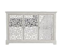 L8p2B5s7 Armoire de Rangement Buffet à 3 Portes, Armoire de Rangement Cuisine avec en Miroir Acrylique