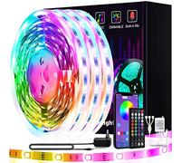 L8star Led Strip 15m, Led Streifen Farbwechsel Led Lichterkette Smart Rgb Led Band Strips Sync met Muziek Gelden voor Slaapkamer, Woondecoratie Led Leiste