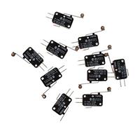 LA BAIESO 10 Pcs Mini Interrupteur de fin de course Levier de roulement a charniere longue Snap Action LOT