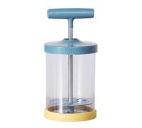LA BAIESO Siphon Manuel en Plastique pour Crème, Décoration de Gâteaux, Vinaigrette, Desserts, Mousse, Distributeur de, Bleu