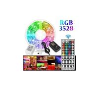 La bande flexible de 16ft 3528 rvb led smd allume à distance la barre partie tv pièce - blanc