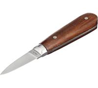 La Bonne Graine - Lancette à Huitre en Inox - Manche Ergonomique en Bois Palissandre Lame Courte Biseautée - Ecaillers - Couteau - Résistant et Durable - Qualité Professionnelle - 16 cm