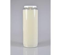 LA BOUTIQUE DES CHRETIENS Bougie de Neuvaine Blanche Traditionnelle en Pot