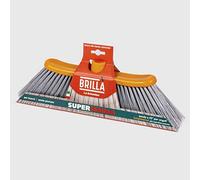 La Briantina Balai intérieur Super Super pour Grandes Surfaces, avec Poils Plumes, Semi-rigides, Largeur 40 cm, Fixation de la poignée Universelle