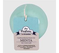 La Briantina Bougie sphérique parfumée Dream Line, diamètre 8 cm, vert eau, parfum de menthe