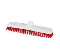 La Briantina Brosse de Sol HACCP hygiénique pour environnements et Contact avec Aliments 29 cm, Non Toxique et stérilisable, Code Couleur Rouge