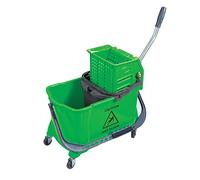 La Briantina Chariot Lave-Vaisseau Rombo avec Rétracteur et roulettes Professionnel, 34 litres, 69 x 32 x 72 cm, Code Couleur Vert