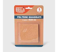 La Briantina Grand Feutre de liège carré pour Meubles, Protection des chaises et Meubles, 8,5 x 8,5 cm