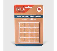 La Briantina Lot de 16 Patins Carrés en Liège pour Meubles et Sols, 2 x 2 cm, Couleur Liège, Forme Carrée