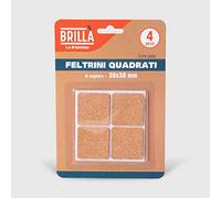 La Briantina Lot de 4 Patins carrés en liège pour Meubles, Meubles et Meubles 3,8 x 3,8 cm