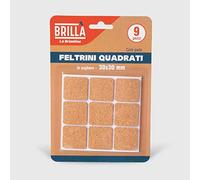 La Briantina Lot de 9 Patins carrés en liège pour Meubles, Meubles et Meubles 3 x 3 cm