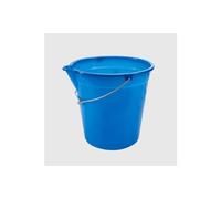 La Briantina Seau en Plastique avec Bec verseur, poignée en Fer galvanisé, Bleu, capacité 10 litres