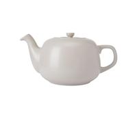 La Cafetière Grande théière classique traditionnelle à poignée confortable et bec verseur anti-goutte, sert 6 tasses, pour sachets de thé, facile à nettoyer, passe au lave-vaisselle, 1,5 l, beige
