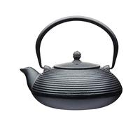 La Cafetière Théière japonaise en fonte 9ml avec panier à infusion, 5 tasses (Noir)