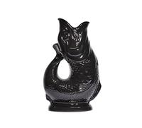 La Carafe Originale Gluggle - Carafe Glug Noire en XL, 28 cm 1,4 L - Carafe en Forme de Poisson Gug Glug - Carafe Décorative à Glouglouter pour Eau, Cocktail, Vin et Gin, Décanteur ou Vase - Fabriquée