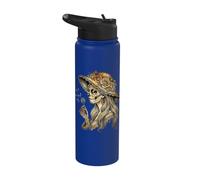 La Catrina soufflant des vœux - Crâne en sucre « Pissenlit » Stainless Steel Insulated Water Bottle