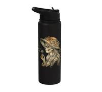 La Catrina soufflant des vœux - Crâne en sucre « Pissenlit » Stainless Steel Insulated Water Bottle