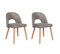 La Chaise espagnole Júcar Chaise, Tissus, Vison, 75 cm (Hauteur) x 49 cm (Largeur) 48 x cm (Profondeur)