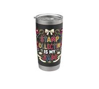 La collection de timbres est ma confiture Gobelet isotherme en acier inoxydable double paroi