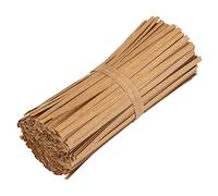 La cordeline 1000 Liens torsadés Twist Papier Kraft + Fil métal 10cm pour Sacs, sachets, Serre-câble, Naturelle